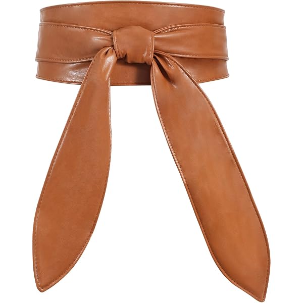 macoking Wide Leather Belts for Women Fashion Wrap Around  display picture 1