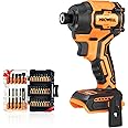 MICWELL Cordless Impact Driver (Tool Only) for Dewalt 20V Max Battery, Lightweight 1/4" Impact Driver with 4-Speed, Up to 2300 In-lbs Brushless Power Impact Drivers with Tool Bag, LED Light