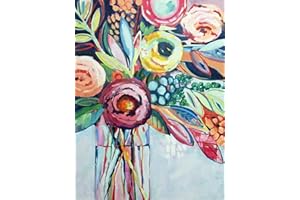 GemZono Paint by Numbers Kit for Adults,Personalized Painting Art Flower DIY Paint by Numbers Painting for Beginners for Home Wall Painting Decor Gift 11.8 x 15.8 inch