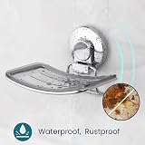 TAILI Suction Soap Dish Shower Holder Chrome 5 kg Tub Sink Organizer view 5