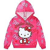 Hello Kitty Sanrio Girls Zip Up Hoodie for Toddler and Big Kids