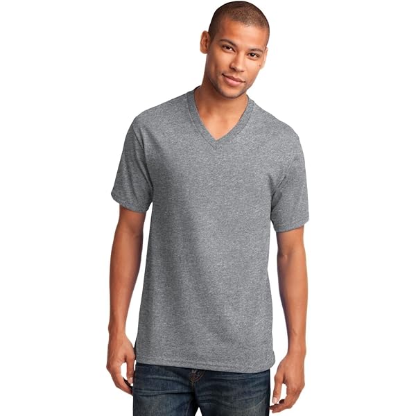 Port & Company T-shirt 50/50 en coton/polyester avec poche Port & Company T-shirt 50/50 en coton/polyester avec poche