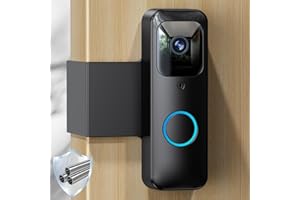 Blink Doorbell Mount, NANW Full-Metal Anti-Theft Doorbell Camera Mount, No-Drill and Not Block Motion Sensor Bracket, Blink Aluminum Alloy Video Doorbell Holder for Home/Apartment/Dorm,Black