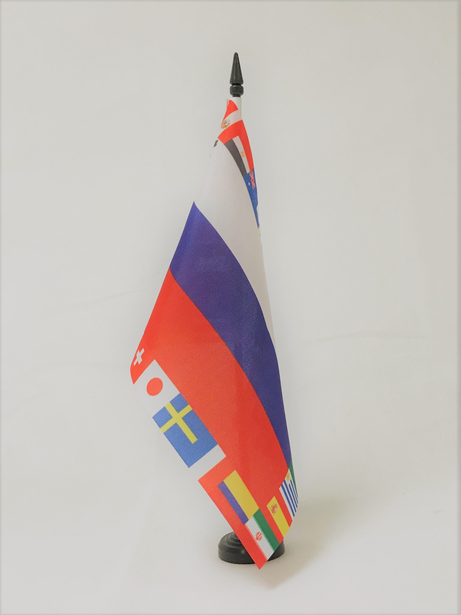 Drapeau de Table Russie Coupe du Monde de Football 2018 32 Équipes, 21cm x 15cm