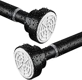 FRENESSA Shower Curtain Rod Stainless Steel Extendable 83-168cm Black