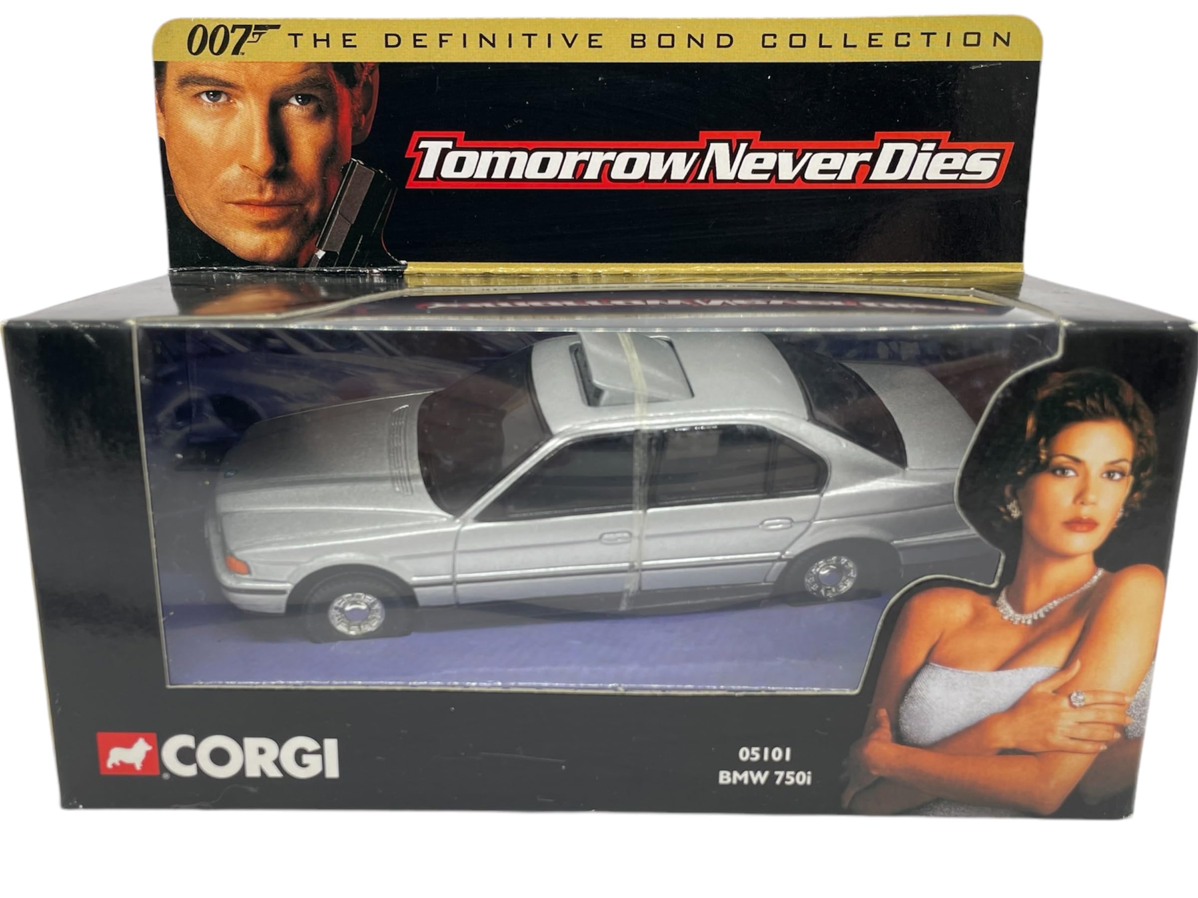 Corgi james bond 007 tomorrow never dies B.M.W 750I the definitive bond collection 1:36 scale diecast model