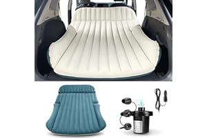 Ciremiv Double-Sided-Thick Flocked SUV Air Mattress Built-in Pillow with Pump Car Mattress | Leakproof Comfortable Durable Ca