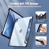 FINTIE Hybrid Case for iPad Air 11 inch M4/M3/M2 Ocean Marble Clear Back Pencil view 6