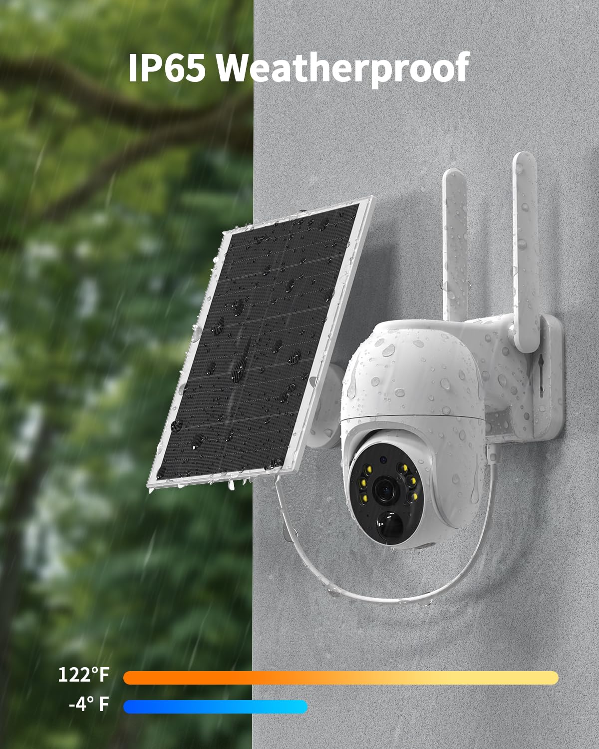 Oculview 4G LTE Cellular Security Camera, No WiFi Needed Security Solar Cameras with SIM Card Wireless Outdoor, 2K HD Video, 360° View, Color Night Vision, PIR Motion