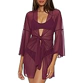 BECCA womens Muse Mesh Tunic, Casual, Sheer, Beach Cover Ups for Women