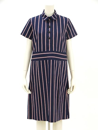 Amazon ガブリエルチェルシー The Gabriel Chelsea レジメンタルストライプドレスワンピース ネイビーストライプ ワンサイズ ワンピース チュニック 通販