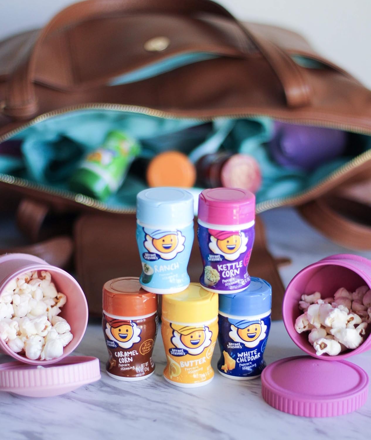 Kernel Season's Popcorn Seasoning Mini Jars Variety Pack, 0.9 Ounce (Pack of 8) : Grocery & Gourmet Food