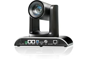 Tenveo PTZ Camera AI Auto-Tracking Live Streaming 12X Optical+8X Digital Zoom SDI/HDMI/USB3.0/LAN PoE IP Streaming Camera, FHD 1080P 60FPS for Live Streaming Church Services Worship Events Broadcast