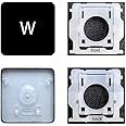 Dolphin.dyl Replacement Individual Key Cap with Hinge for (M1 M2) MacBook Pro A2141 A2251 A2289 A2338 A2442 A2485 MacBook Air A2179 A2337 A2681 (W Key)