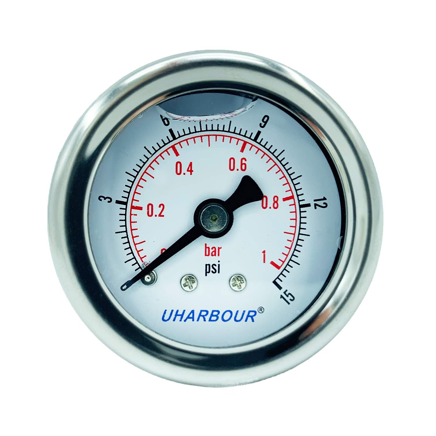 Manómetro De Agua Y Aire Comprimido 0-6 Bar - 2 Pulgadas, Conexión De 1/4 BSP En Latón