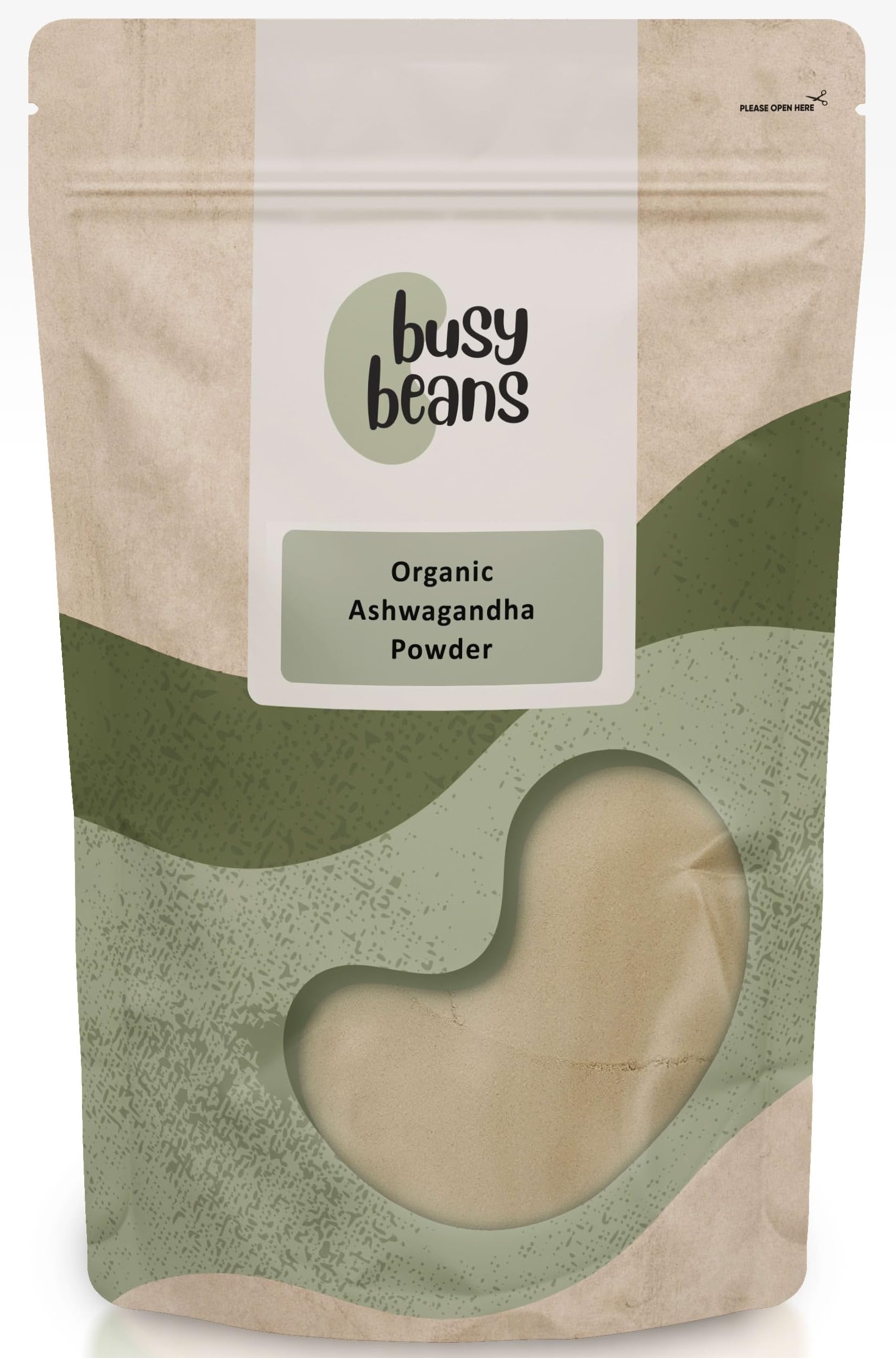Organic Ashwagandha Powder - Certified Organic - by Busy Beans Organic (1kg)