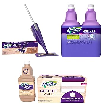 Bundle Swiffer Wetjet Wood Floor Mopping And Cleaning Starter Kit Swiffer Wetjet Wood Floor Mopping