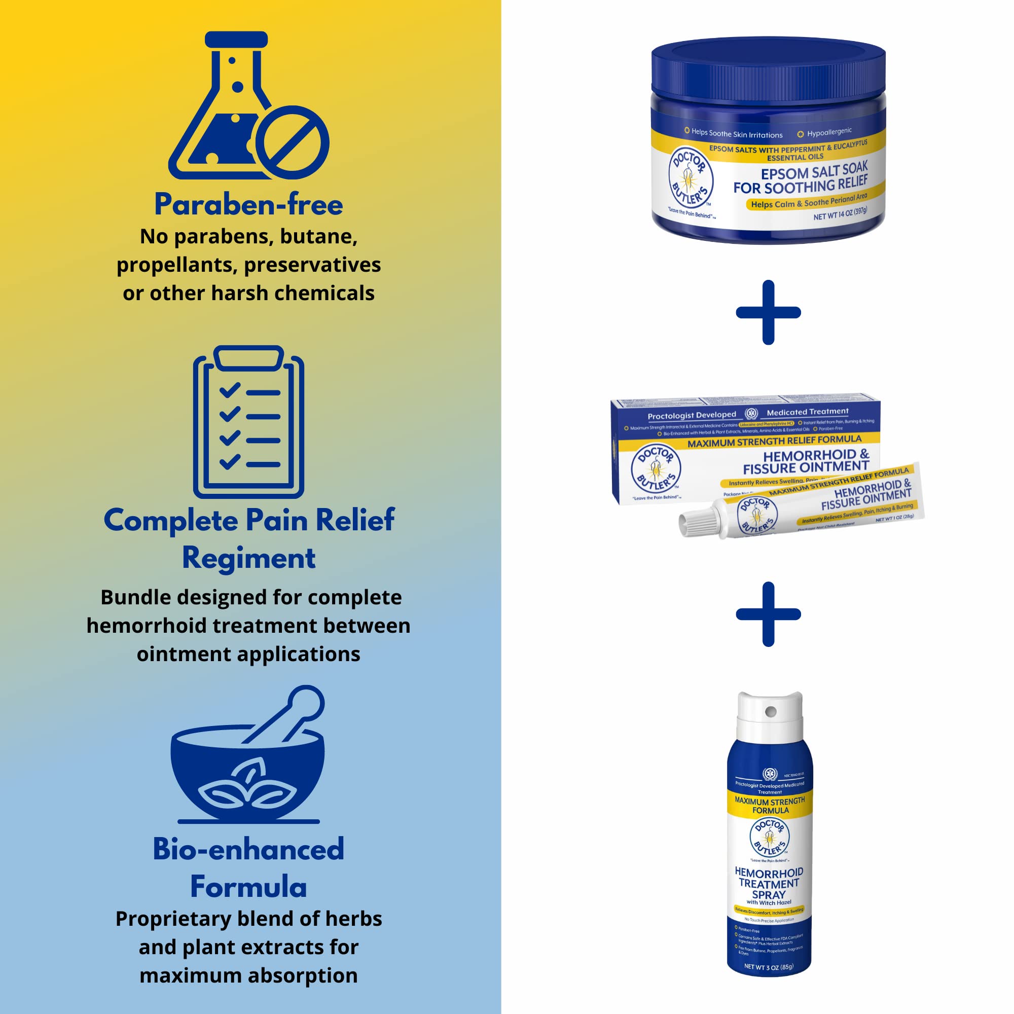 Mua Doctor Butler's Hemorrhoid Treatment Bundle Includes Hemorrhoid