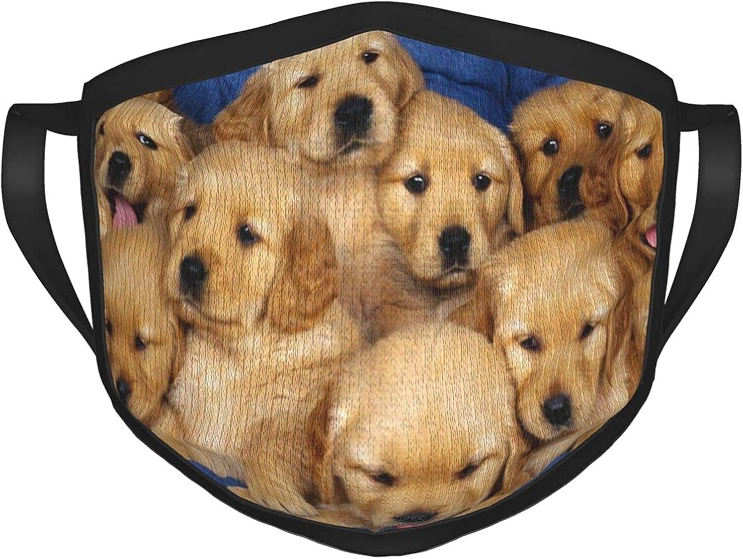 Amazon.com Face Masks Reusable Face Mask Golden Retriever Puppies