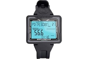 CRESSI Raffaello Scuba Diving Wrist Computer, Black/Grey
