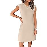 ANRABESS Summer Dresses for Women 2026 Casual A Line Sleeveless Wrinkle-Free Cute Beach Travel Vacation Short Mini Sundress