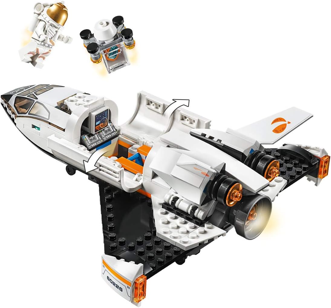 LEGO City Space Mars Research Shuttle 60226 Space Shuttle Toy Building Kit with Mars Rover and Astronaut Minifigures, Top STEM Toy for Boys and Girls (273 Pieces): Toys & Games