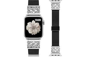 TOYOUTHS Magnetic Stretchy Band Compatible with Apple Watch Band 38/40/41/42/44/45/46/49mm Women Men Celtic Knot Soft Elastic