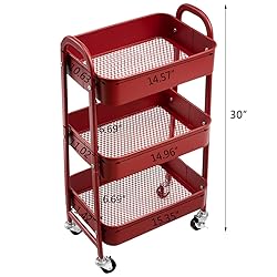 AGTEK Makeup Cart, Movable Rolling Organizer