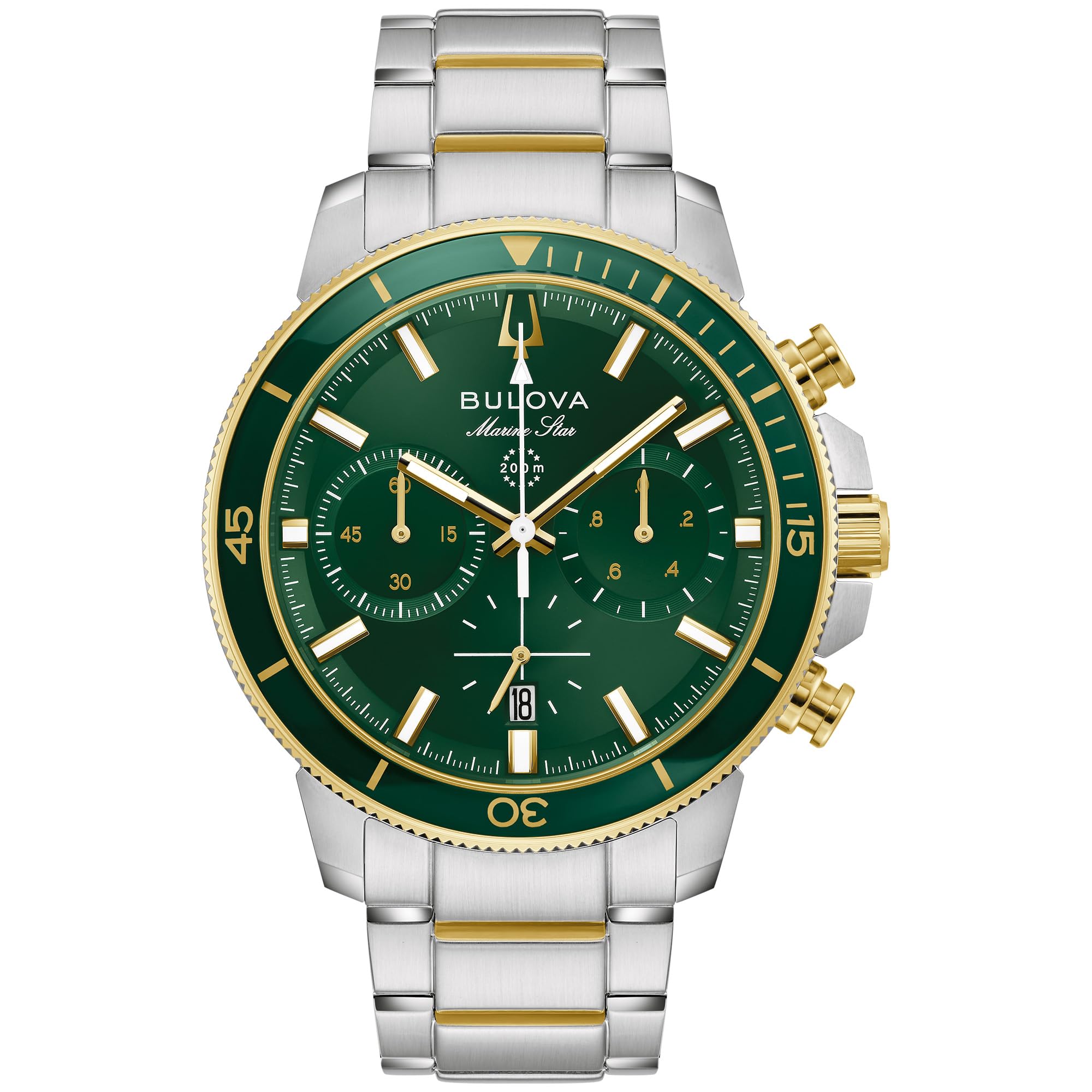 Bulova Men's Marine Star Series C Two-Tone Stainless Steel 6-Hand Chronograph Quartz Watch Image
