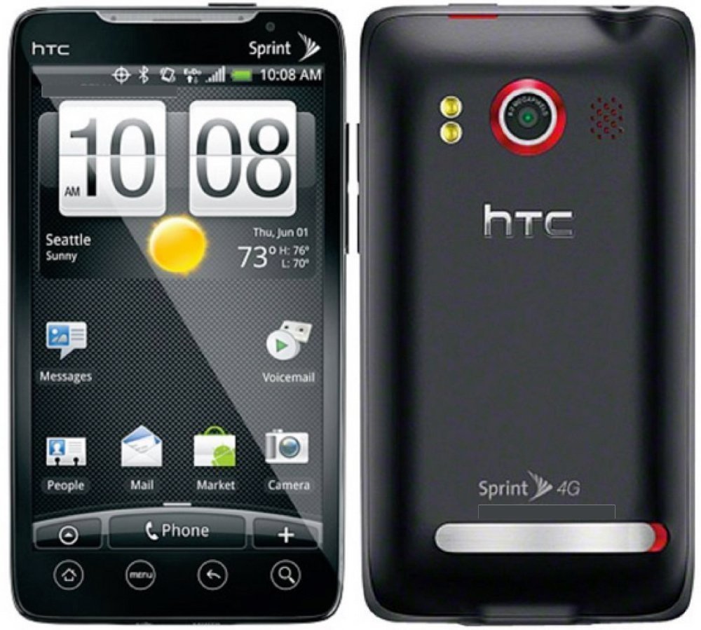 Amazon.com: Sprint HTC Evo 4G Android Cell Phone (Black), Without Contract:  Cell Phones & Accessories
