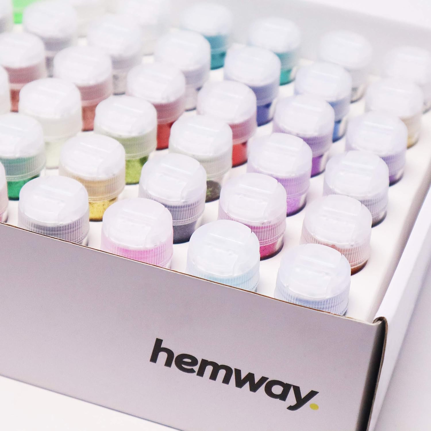 Craft Glitter Shaker Box Set, Multicolored, 54 Glitter Set - Image 3
