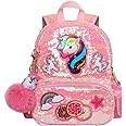 LSSAGOON Unicorn Sequins Backpack for Girls,Toddler Kids Schoolbag,Bookbag for Kindergarten Elementary,Gift for Birthday Xmas.