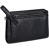 Ariscobull - Leather Clutch for Men - Wrist Bag - Men's wallets - Wrist Bag - 10.3x6.8INCH - Includes dustproof gift bag
