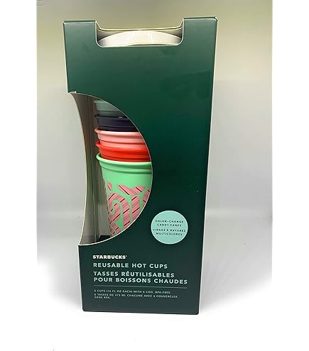 Amazon.com: Starbucks Reusable Color Changing 6 Hot Cups - Limited Edition  Holiday & Christmas Gift Hot Cups With Lids - 16 Ounces - (Pack of 6) :  Health & Household