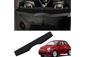 Marretoo for Fiat 500 Cargo Cover 2012-2017 for Fiat 500 Accessories Black UN-Retractable Factory Style SUV Trunk Cover Cargo Security Shade Trunk Cover
