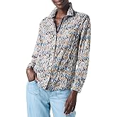 NIC+ZOE Women's Up Beat Ikat Crinkle Shirt