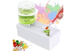 JEChrochen New Paint Brush Cleaner Tools, Brush Rinser Cup Painting Running Water Circulation Art Supplies for Acrylic, Watercolor and Water Based Creative Gift for Artist Kids