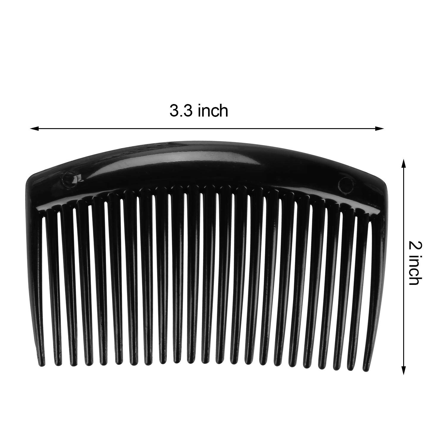6 Pcs French Twist Comb Plastic Side Hair Combs with 23 Teeth Hair Comb Hair Clip Combs for Fine Hair Accessory for Women : Beauty