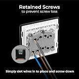 BG British General Triple Wall Light Switch 2 Way Screwless Matt Black 20A view 5