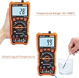 Proster 6000 Counts TRMS Multimeter Auto/Manual Range DC/AC Voltage Current NCV view 9