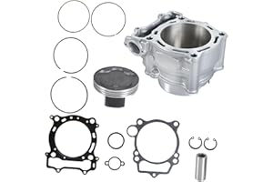 WFLNHB Cylinder Kit Piston 13.5:1 Replacement for Yamaha YFZ450 Stock Bore 95mm Replacement for 5TA-11311-12-00 2004-2009
