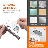 Ibergrif Chrome Toilet Roll Holder Self Adhesive Wall Mounted No Drilling view 5