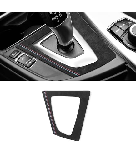 Red Carbon Fiber Centre Console Side Panel Stickers For BMW 3 Series E90 2005-12