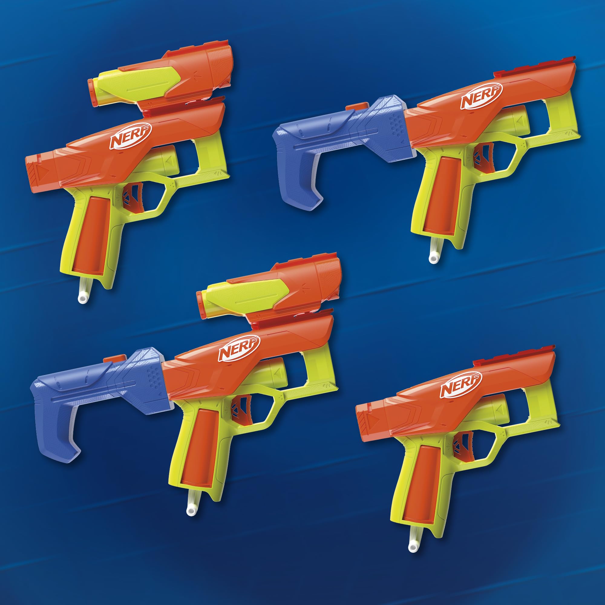 Nerf N Series Gear Up Pack, 3X Blasters, 18 Nerf N1 Darts, Kids Gifts, Outdoor Games, Ages 8+
