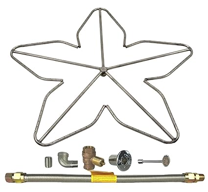 24 Match Light Natural Gas Spotix Hpc Penta Fire Pit Burner Kit