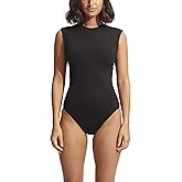 Cap Sleeve Full Coverage Open Back One Piece Swimsuit