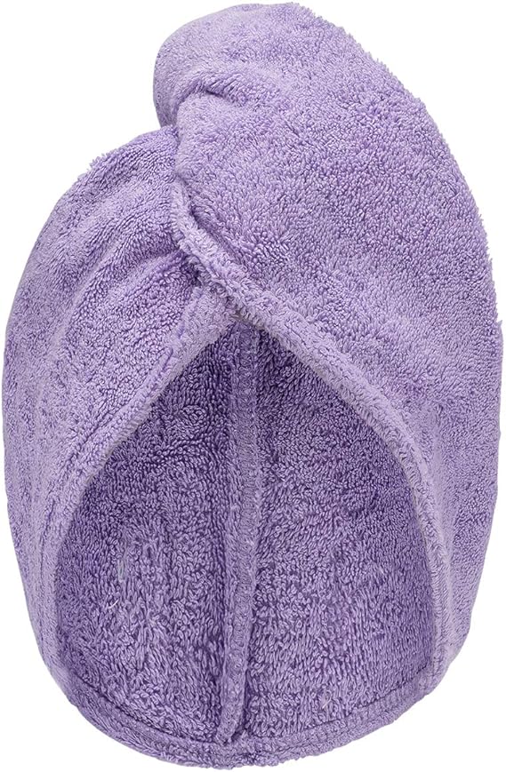Turbie Twist Cotton Hair Towel Wrap for Women and Men, 10 inch X 24.5 inch, Super