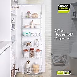 Smart Design Over The Door Adjustable Pantry