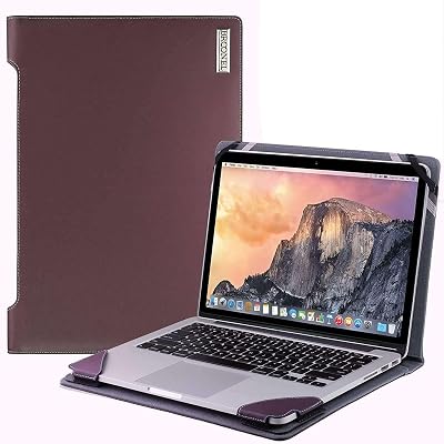 Broonel Profile Series Purple Leather Laptop Case for HP Stream 11.6"