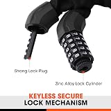 ValueMax 8mm x 1m Heavy Duty Bike Chain Lock with 5-Digit Resettable Code view 6